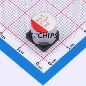 JBLM2471M025E107RTM ตัวเก็บประจุแบบแข็ง SMD, ขนาด D10xL10.7 มม. ( ความจุ: 470uF )( ความแม่นยำ: 20% แรงดันไฟฟ้าที่กำหนด: 25V ) - Product Image 1