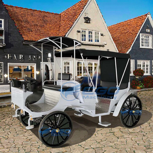 Chariot de princesse Cendrillon électrique populaire à 4 roues pour mariages et visites touristiques, pour 4 à 6 personnes - Product Image 4