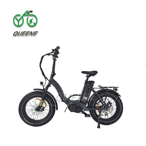 Bicicleta Eléctrica Plegable Queene 500 750 1000 con Neumáticos Anchos, Motor Central, Largo Alcance, 45AH, para Nieve, para Adultos - Product Image 5