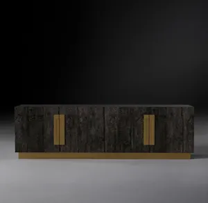 经典豪华家居家具现代橡木电视柜设计电视餐具柜
