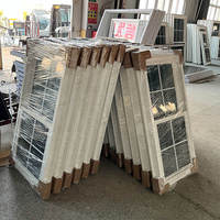 Fenêtres à double battant en acier inoxydable, durables, insonorisées, violettes, en alliage d'aluminium postmoderne, garantie 3 ans