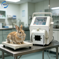 Appareil de radiographie portable à faible rayonnement, unité de radiographie vétérinaire portable avec câble d'exposition à distance pour le diagnostic d'urgence des animaux de compagnie