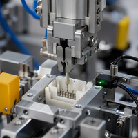 Machine d'assemblage de connecteurs entièrement automatique QFW, 200 pièces/min, équipement de composants électroniques contrôlé par PLC