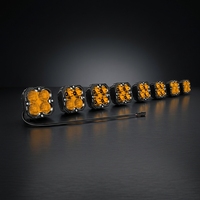 Barre d'éclairage LED tout-terrain modulaire 52 pouces, structure à 8 modules, 240W, IP67, résistante à l'eau, faisceau combiné, 5000 lumens