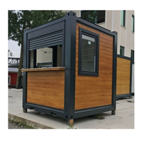 Kiosque alimentaire extérieur de 10 pieds avec extérieur en bois : Idéal pour restaurant, vente de restauration rapide, point de vente petit-déjeuner et bistro du soir