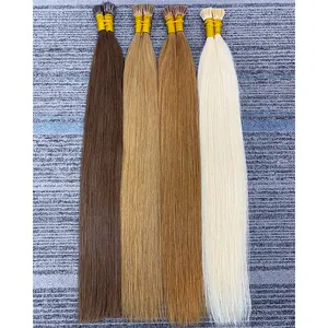Remmy I-TIP Virgin Double Drawn 100% Raw Blonde cambodian hair raw i tip 90g/ Strand Remy Human Hair Extensions