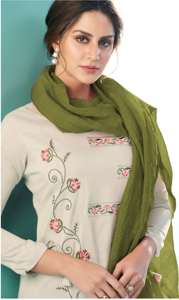 Best Color Combination Ethnic Wear Cotton Embroidery Design <b>Womens</b> Kurti Pant <b>Set</b> <b>for</b> Ocassional Wear at Bulk Price - Product Image 3