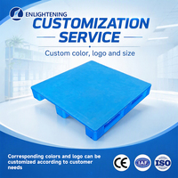 Palette en plastique industrielle robuste HDPE 1200x1000, empilable 4 directions, antidérapante, pour entrepôt pharmaceutique