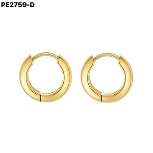 Amy Amy <b>Hoop</b> Earrings <b>Silver</b> Plated 5x10mm For Women Classic Jewelry Gift - Product Image 2