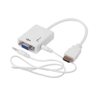 Konverter Hdmi Ke Vga 1080P Ke Vga dengan Adaptor Kabel Audio Konverter Hdmi Ke Vga Harga Murah