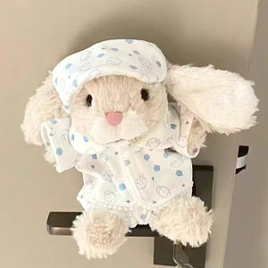 20cm Niedliches Kaninchen Plüschpuppe mit Kleidung zum Anziehen Geschenk für Mädchen und Kinder Geburtstagsspielzeug - Product Image 4