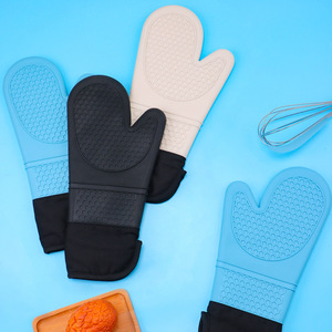 Gants de cuisine en silicone personnalisés avec logo imprimé, antidérapants, écologiques, résistants à la chaleur, pour la protection des mains du chef - Product Image 5