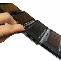 Fournitures en gros pour extensions de cils : Cils individuels en vison de qualité supérieure, colorés, 0.03/0.05/0.07, couleur marron, volume velours marron
