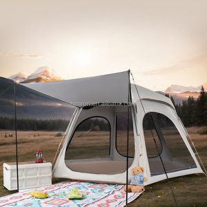 Carpa Hexagonal para Acampar al Aire Libre para 4-6 Personas, Apertura Automática Rápida, Carpas Impermeables y Resistentes al Viento para Acampar al Aire Libre - Product Image 1