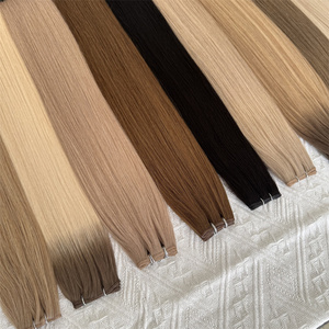 2025 meilleure qualité Double Drawn Hair Genius Trame Extensions de cheveux Extensions de trame de cheveux vierges russes pour Salon - Product Image 4