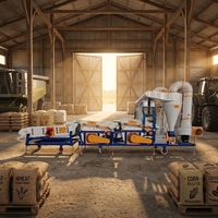 Machine de nettoyage de semences agricoles professionnelle tout-en-un pour la poussière, la paille, les impuretés légères et le tri par taille, usage agricole