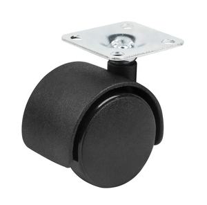 1.5 इंच 40mm कुंडा Casters के साथ जुड़वां पहियों प्लेट कालीन कैस्टर टेबल पैर - Product Image 4