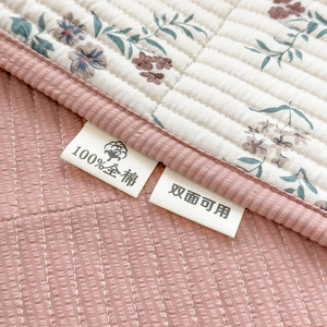 Cross-border New Arrival Instagram-style Soft Cozy Pure Cotton <strong>Bed</strong> Cover Quilted Lining Single-piece Sheet Extra-large Size - Product Image 4