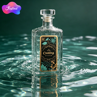 Étiquette personnalisée pour parfum en rouleau, autocollante, imperméable, avec logo de marque, gaufrage doré, effet premium, étiquettes personnalisées pour emballage de logo