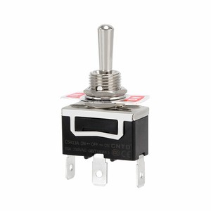Interruptor de Palanca CNTD Changde C513A C5R13A 15A, Tres Pines, Tres Posiciones, Autobloqueante con Función de Reinicio - Product Image 1