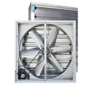 Ventilateur d'évacuation à poussée-tirage de 54 56 60 64 pouces 630 mm, porte extérieure, industriel, AC, centrifuge, mural - Product Image 1