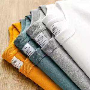 T-shirt unisexe pour homme BY39000, qualité de luxe, 100% coton, logo personnalisé imprimé, petite marque, blanc, surdimensionné, tricoté, coupe ample - Product Image 1