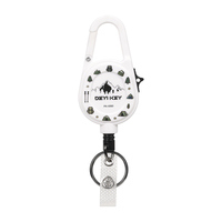 DEYIKEY Porte-clés rétractables avec cordon de sécurité, design personnalisé pour souvenirs de compétition et emballage