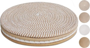 Grandes dessous-de-plat en bambou pour plats chauds, casseroles, poêles, marmites – Résistants à la chaleur, style chinois traditionnel, non toxiques, pour fêtes - Product Image 2