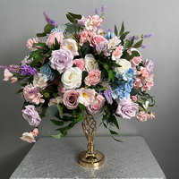 Boules de fleurs artificielles romantiques faites à la main pour centres de table de mariage, banquets, anniversaires et décorations de la fête des Mères