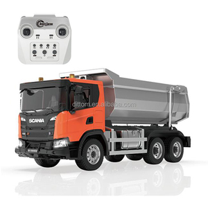 Double E E593-003 <span class=keywords><strong>Camion</strong></span> benne basculante <span class=keywords><strong>RC</strong></span> <span class=keywords><strong>Scania</strong></span> G540 1/20 2.4G en alliage, modèle d'ingénierie autorisé - Product Image 3