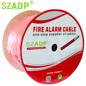 2*1.5mm 2*1.0mm báo cháy Cáp Silicon cách điện CCA đồng trần an ninh rắn Cáp che chắn/không được che chắn 16awg 22AWG SFTP - Product Image 5