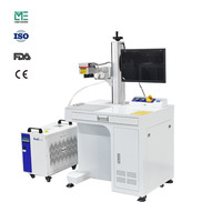 Machine de marquage laser UV 5W/10W/15W/20W avec système de refroidissement par eau pour gravure automatique sur plastique, cristal, agate, feuilles et verre