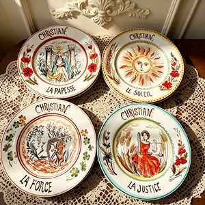 European Vintage Ceramic 8-inch Eco-Friendly Plate Dish Bone China Steak Plate 4-piece Circular Gift <b>Box</b> Packaging Gift - Product Image 5