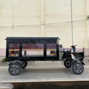 Chariot funéraire électrique noir antique au design moderne, couleurs personnalisables, à prix réduit, en vente - Product Image 2