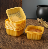Barquettes carrées pour gâteaux de lune, pâtisseries aux œufs, desserts – Emballage thermoformé personnalisé en plastique PET/PP, écologique et de qualité alimentaire