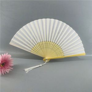 Abanico de mano personalizado blanco con logo impreso, abanicos de pestañas personalizados para boda, abanico de papel japonés portátil en blanco - Product Image 5