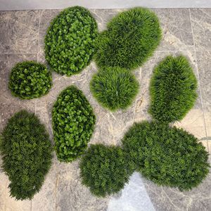 Blocs de gazon synthétique en plastique, boules de gazon, feuilles de Milan, gazon moelleux, décoration murale végétale intérieure, plantes artificielles - Product Image 2