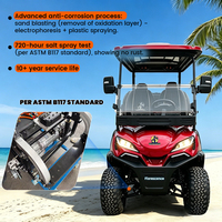 Voiture de golf électrique pour adultes, homologuée pour la route, de luxe, 4 places, batterie lithium 72V, tout-terrain, utilitaire, personnalisée, haute vitesse, à vendre