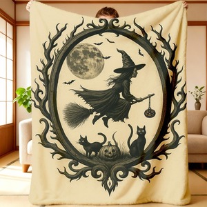 Manta de Franela con Dibujos Animados de Gatos, Manta para Siesta, Resistente a la Decoloración, Ligera, para Viajes y Camping, Impresión Personalizada, OEM, ODM - Product Image 6