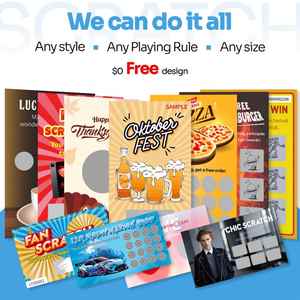 Tarjetas Rasca y Gana Personalizadas para Campañas de Marketing, Impresión Digital a Todo Color, Índices de Ganadores Personalizados - Product Image 5