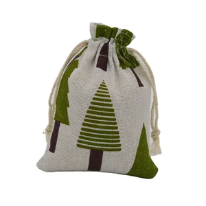 Sac à cordon en coton et lin personnalisé, petit sac de rangement en tissu pour l'organisation - Product Image 4