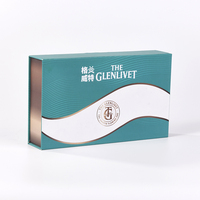 Système de rangement en carton de luxe, boîte en forme de livre, papier texturé de luxe, mat, violet, boîte cadeau magnétique