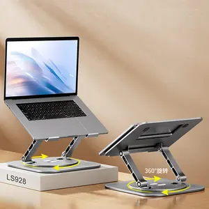 MC 360 gradi alluminio metallo regolabile ergonomico pieghevole girevole girevole supporto per laptop tablet pc supporto per notebook