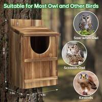 Nichoir en bois artisanal moderne pour cour/ferme, créatif pour diverses houpaques et autres oiseaux