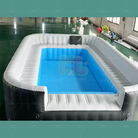 Piscine gonflable en PVC avec canapé pour fêtes estivales en plein air, grande taille, portable, durable, couleur et taille personnalisables