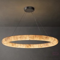Lustre rond en cuivre de style français, luxe léger, imitation albâtre, haut de gamme, pour salon, salle à manger, bar, comptoir, hôtel