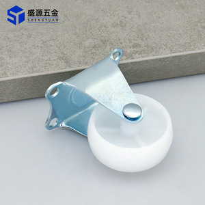 Shengyuan Directional Caster 2 Inch <b>Plastic</b> <b>Wheel</b> Plate Mount Fixed Industrial Furniture Trolley Use - Product Image 2