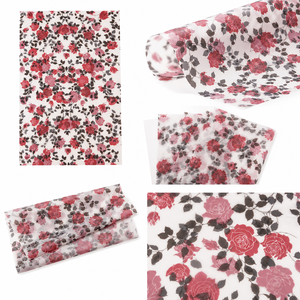 Blooming Flowers Solid Series Ink Printed OPP Film Waterproof Gift Flower Wrapping Paper For Floral Arrangements - Product Image 2