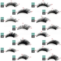 Prix d'usine Fournisseur en gros de cils Faux vison 3D en bande Cils synthétiques doux et vaporeux Cils en fibres de soie 3D