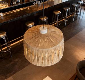 Natural Rattan Pendant Light Handwoven Hanging Lamp Indoor Porch Entryway <strong>Kitchen</strong> Island Resort <strong>Commercial</strong> Home Ceiling <strong>Lighting</strong> - Product Image 5